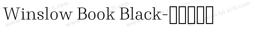 Winslow Book Black字体转换